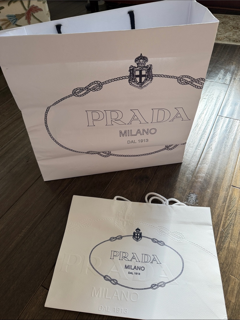 Prada paper shopping  Bags